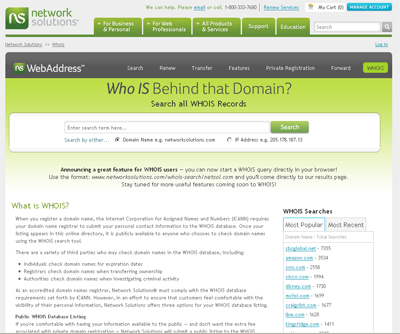 Whois Search  Who Owns Website Domain 