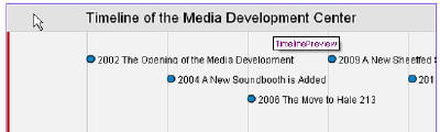 Partial screenshot of MDC timeline